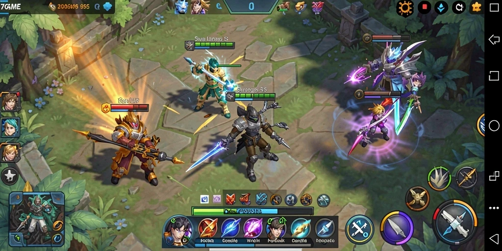 Screenshot gameplay 7GAME yang menunjukkan strategi SLG yang menarik.