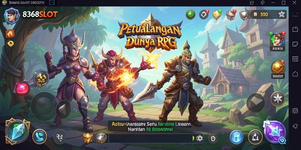 Gameplay seru dan menantang dalam 8368SLOT dengan karakter dan dunia RPG yang kaya.