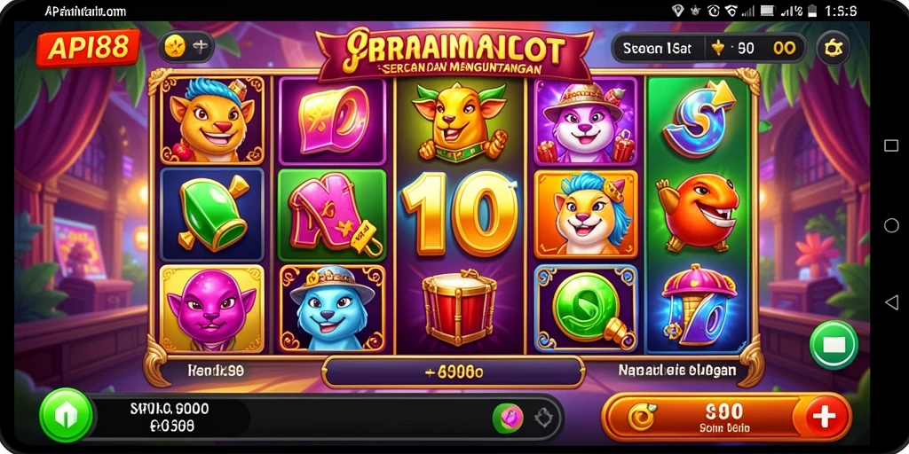 Screenshot menunjukkan gameplay seru di API88 dengan grafis menawan.