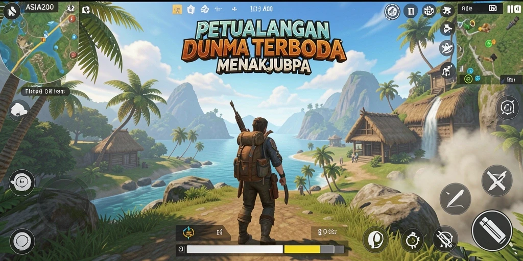 Gameplay ASIA200 yang menakjubkan dalam dunia terbuka.