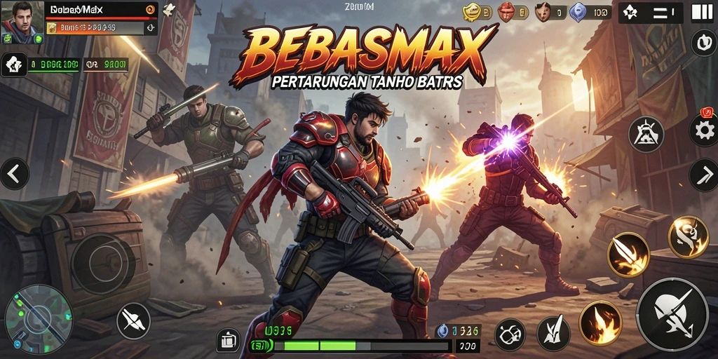 Tampilan gameplay seru dan mendebarkan BEBASMAX.
