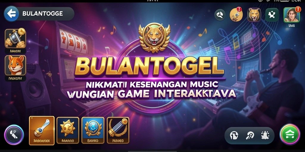 Tampilan gameplay <strong>BULANTOGEL</strong> yang menampilkan antarmuka menarik dan interaksi musikan.