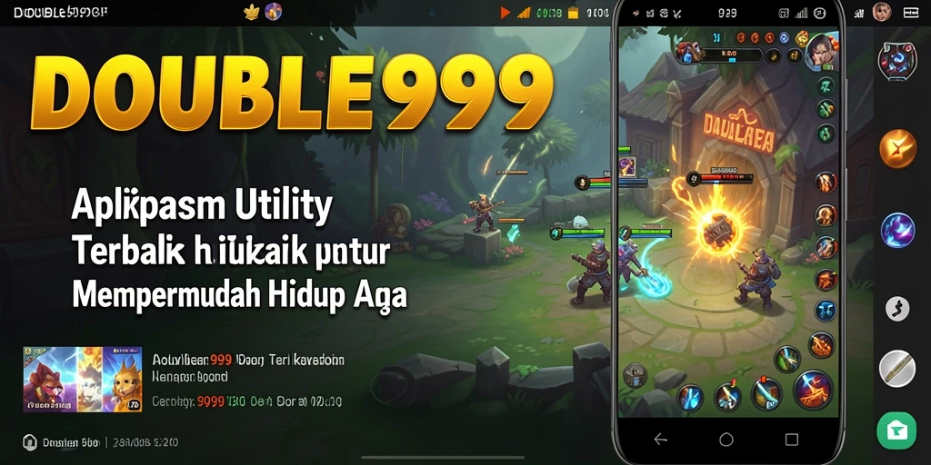 Tampilan aplikasi DOUBLE999 yang intuitif dan user-friendly.