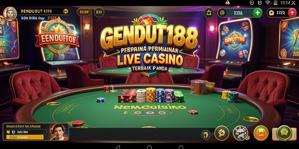 Tampilan menarik saat bermain Live Casino dengan dealer profesional.