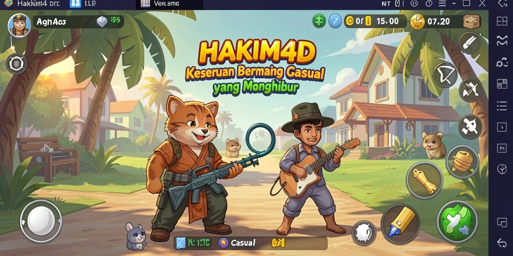 Tampilan gameplay menawan dari HAKIM4D yang penuh warna.