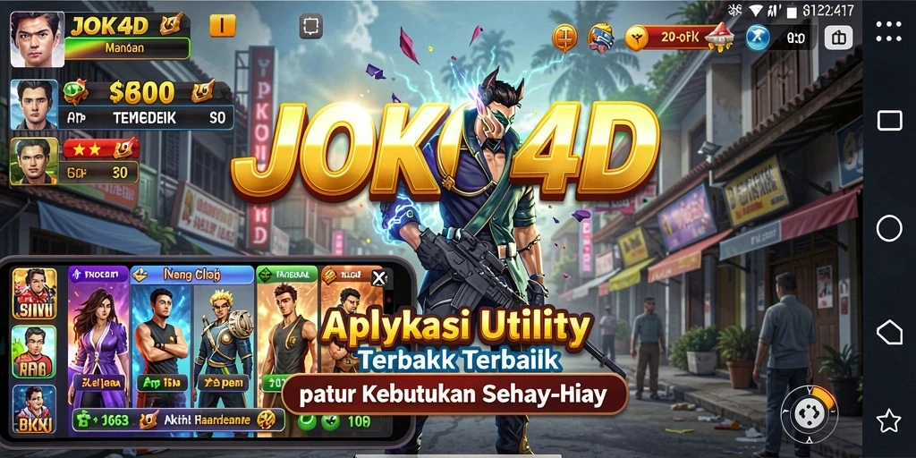 Screenshot utama JOKO4D yang menunjukkan antarmuka aplikasi Utility.