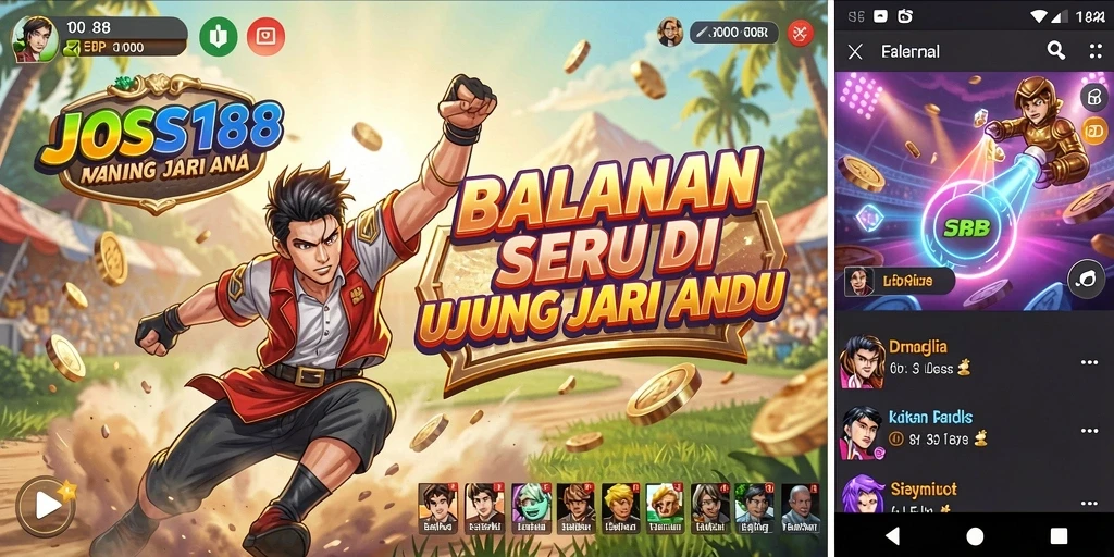 Screenshot gameplay JOSS188 menunjukkan aksi balapan yang mendebarkan.