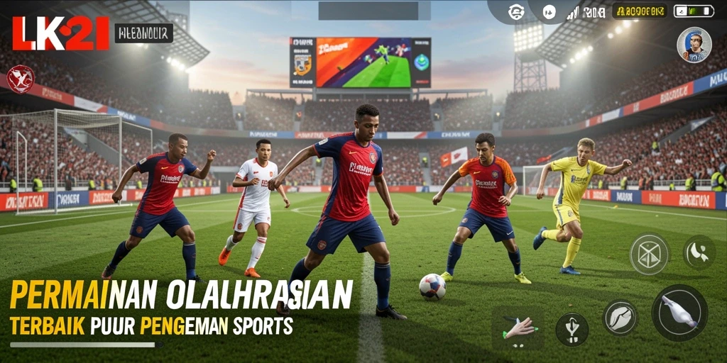 Screenshot LK21 menampilkan aksi seru di game olahraga.