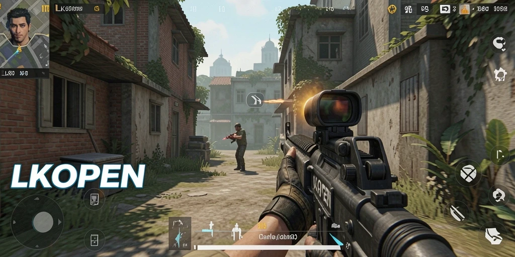 Tampilan gameplay <strong>LKOPEN</strong> yang mendebarkan dan realistis.