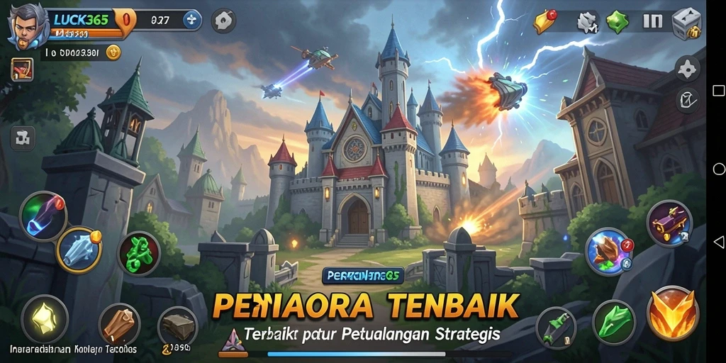 Gameplay menawan LUCK365 dalam pertahanan menara.