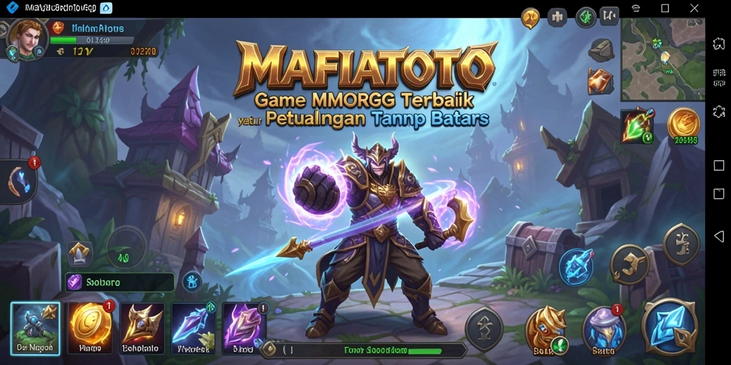 Screenshot MAFIATOTO menunjukkan aksi seru dalam gameplay MMORPG.