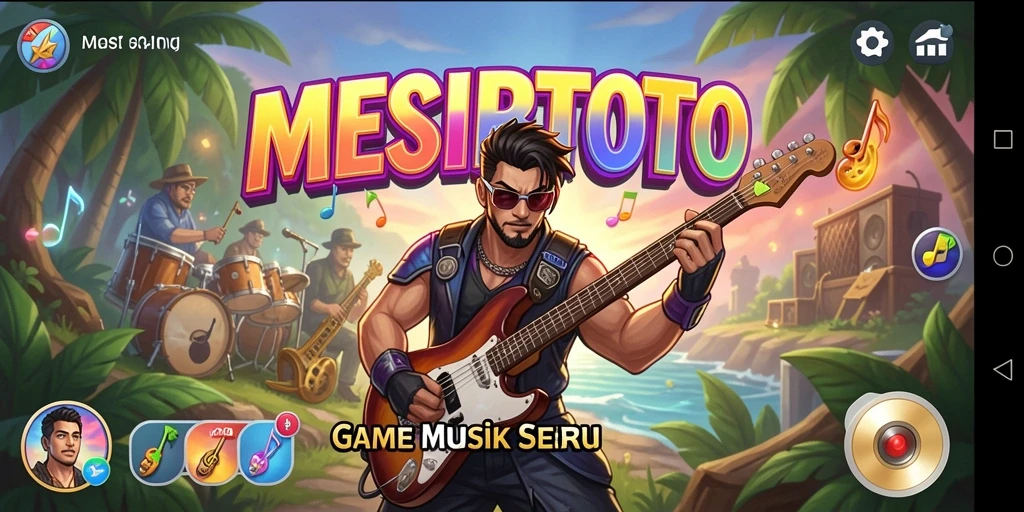 Tangkapan layar gameplay MESIRTOTO dengan interaksi musik yang menyenangkan.