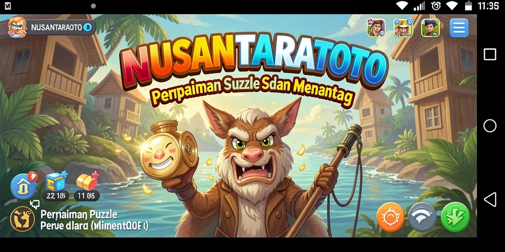 Screenshot NUSANTARATOTO menampilkan gameplay Puzzle yang mendebarkan.