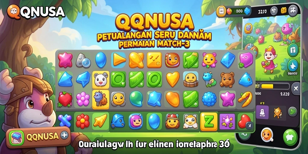 Tangkap momen seru gameplay QQNUSA dengan keseruan Match-3.