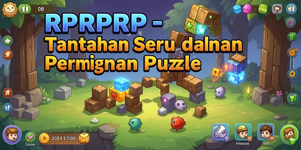 Tampilan gameplay seru dari game Puzzle RPRPRP.