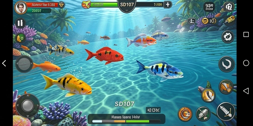 Tampilan gameplay Tembak Ikan yang seru di SD107.